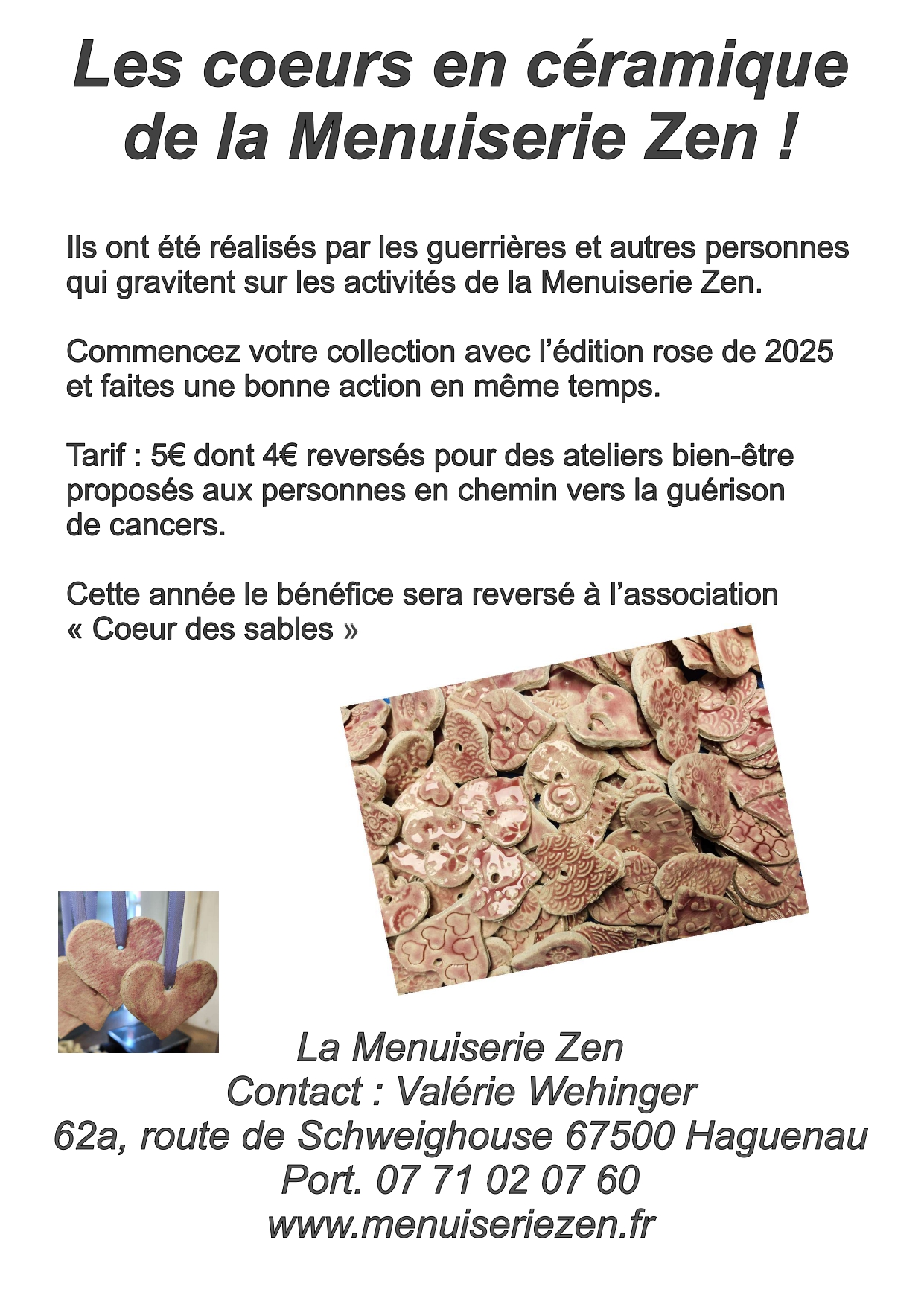 affiche vente de coeur