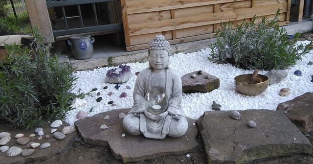 boudha jardin zen petit format
