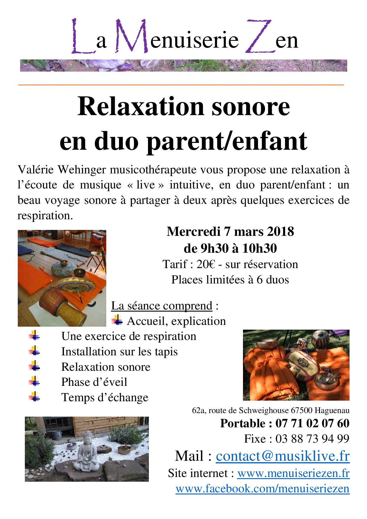 flyer relaxation pour les enfants