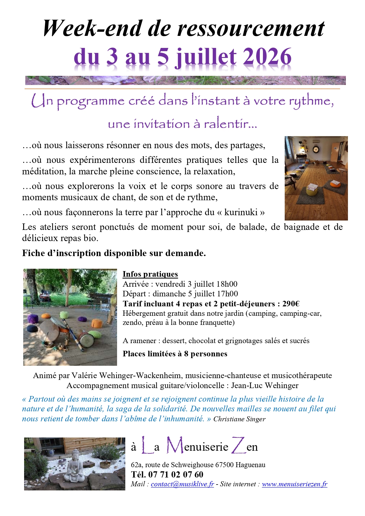 week end ressourcement 2026